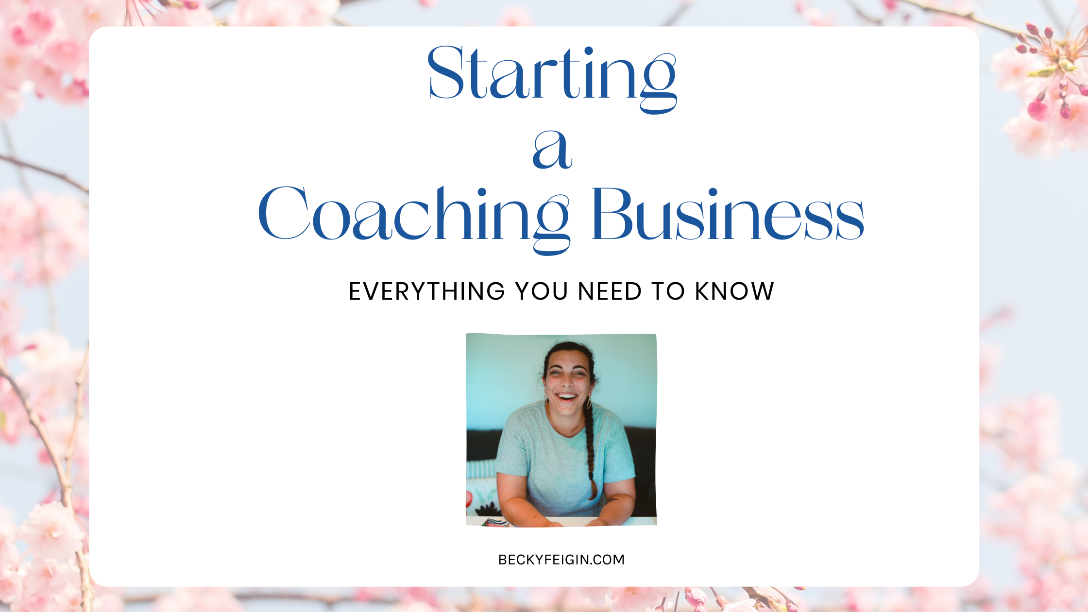 starting a coaching business blog post banner